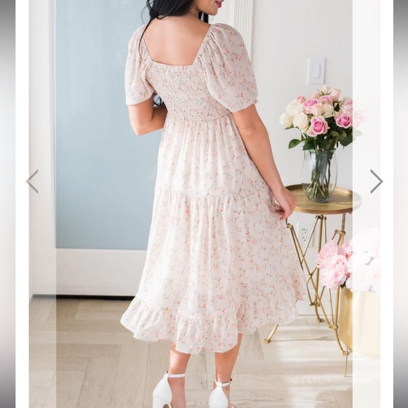 Mikarose dress, The Poppy in color pale peach, size medium - Picture 2 of 8